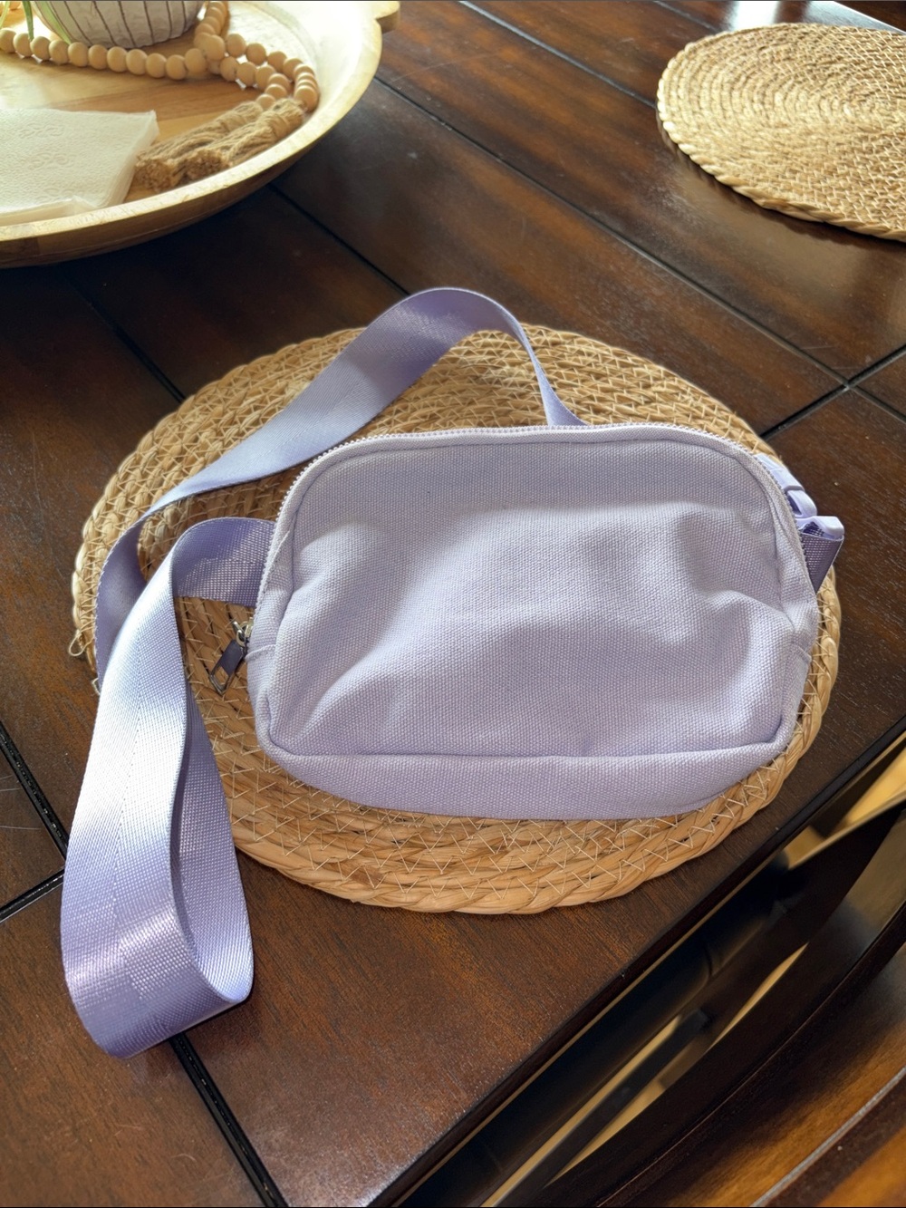 Lavender Crossbody Sling Bag - Casual Everyday Wear